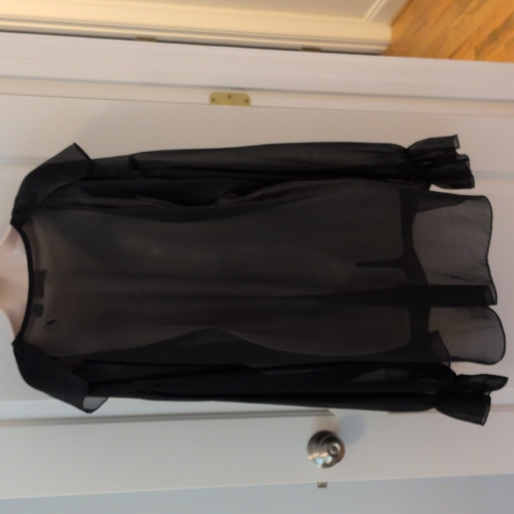 Victoria's Secret Black Sheer Blouse - Picture 4 of 9